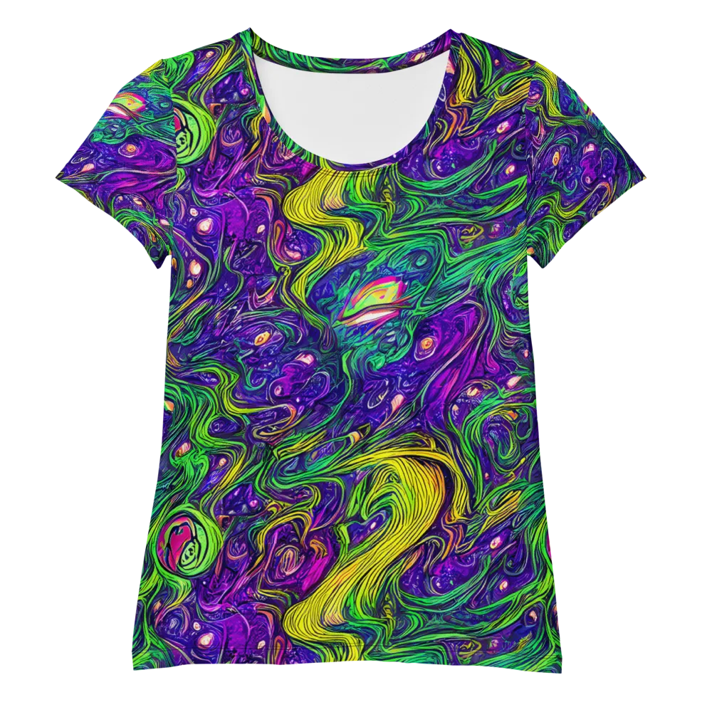 Psychic River on Women's Athletic T-Shirt — Front