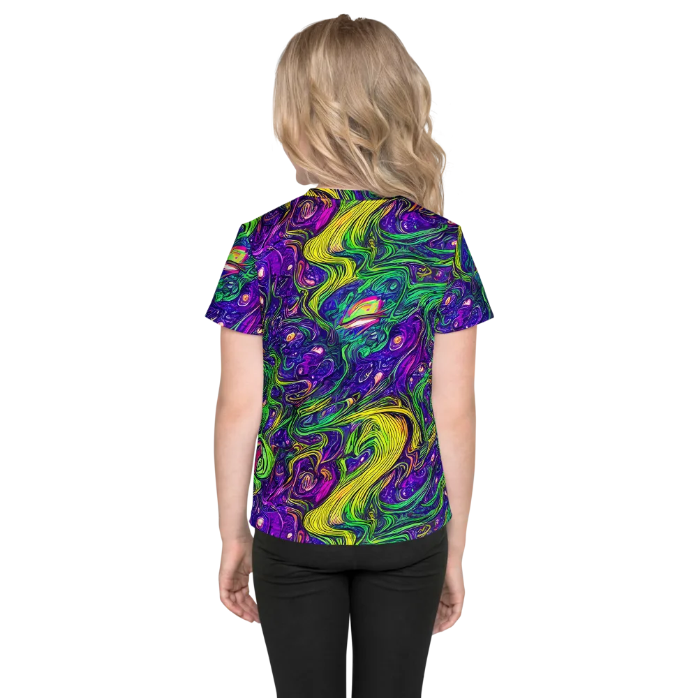Psychic River on Kids Crew Neck T-Shirt — Back