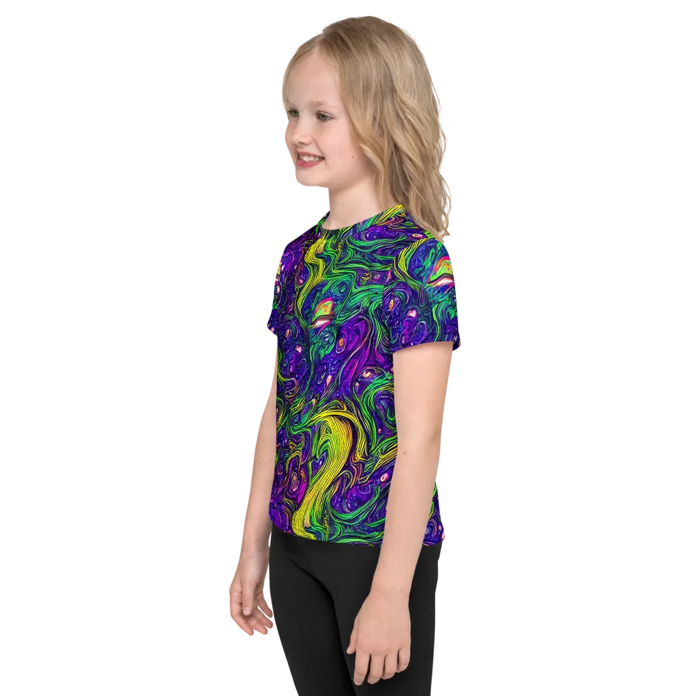 Psychic River on Kids Crew Neck T-Shirt — Left