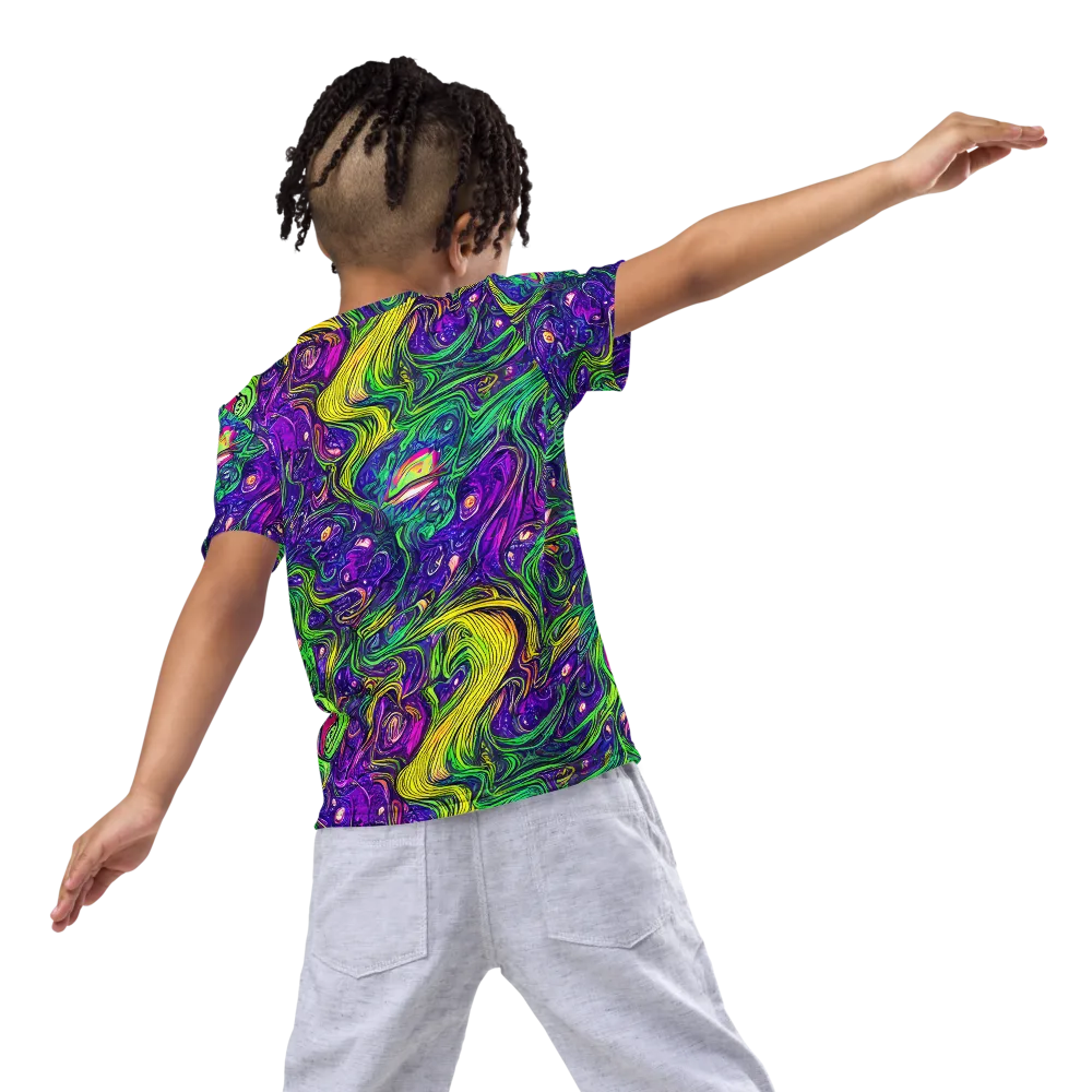 Psychic River on Kids Crew Neck T-Shirt — Back