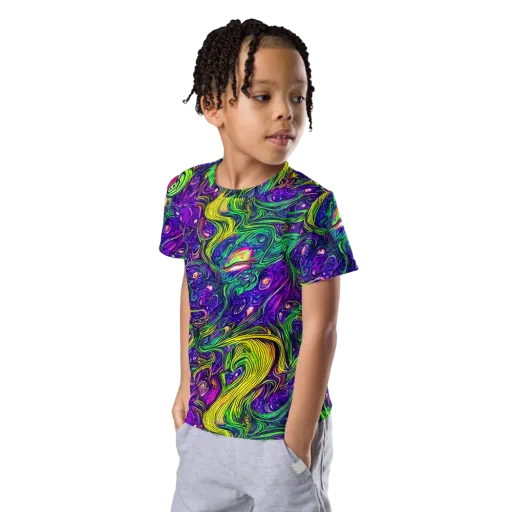Psychic River on a Kids Crew Neck T-Shirt