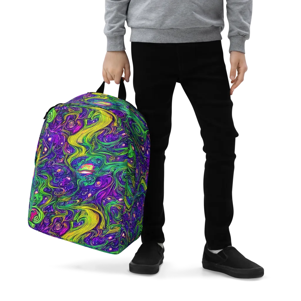 Psychic River on Minimalist Backpack — Zoomed-in