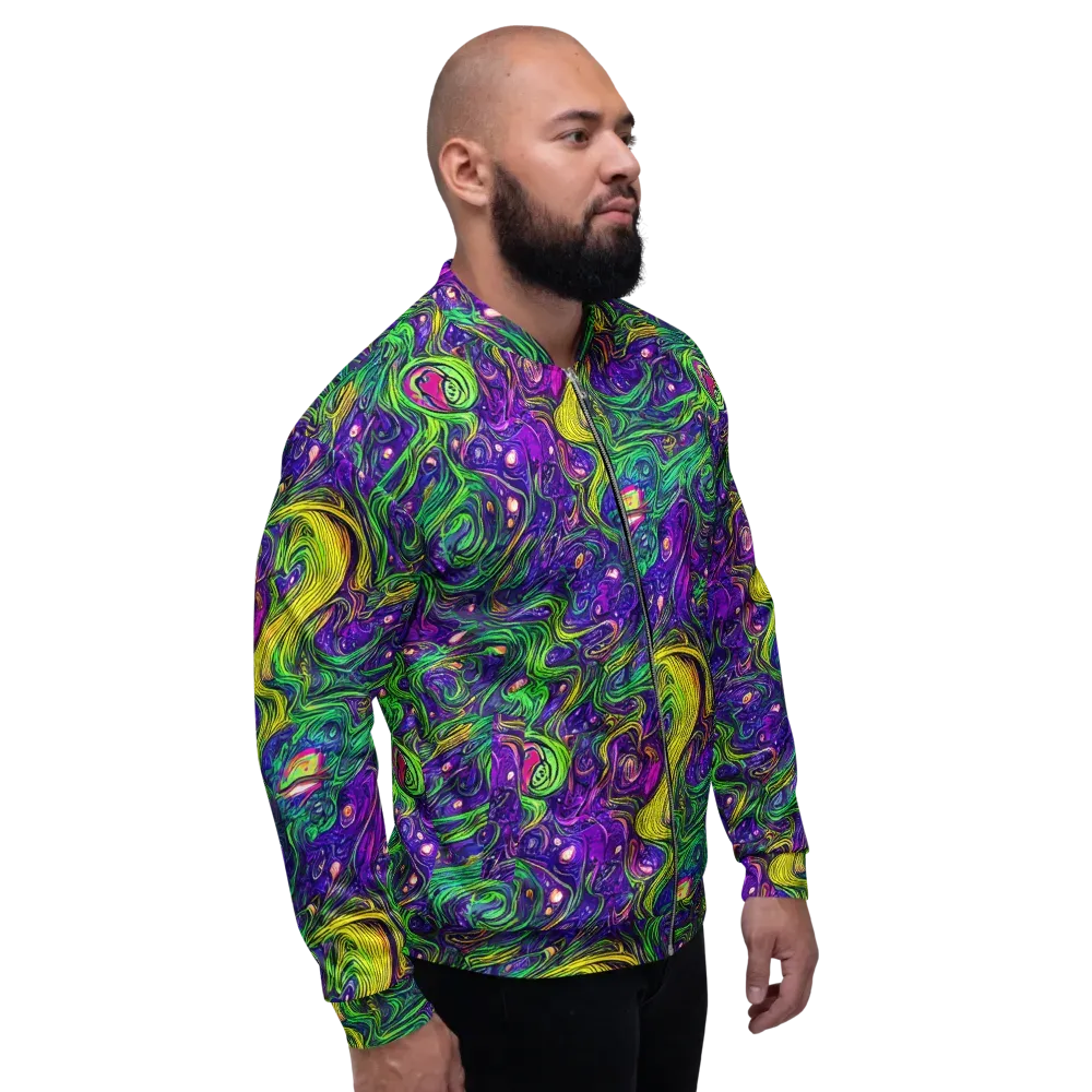 Psychic River on Bomber Jacket — Right