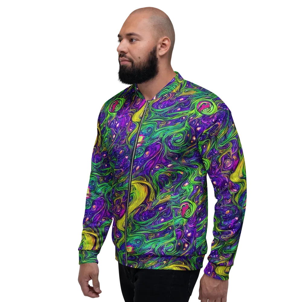 Psychic River on Bomber Jacket — Left