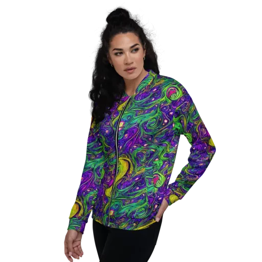 Psychic River on a Bomber Jacket