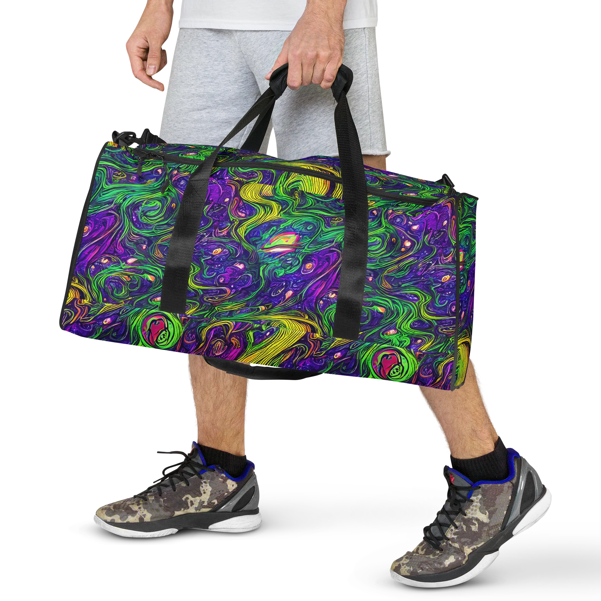 Psychic River on Duffle Bag — Front