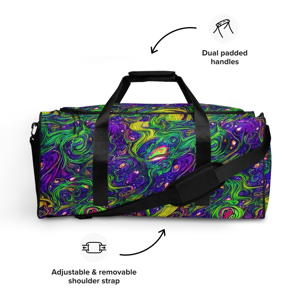 Psychic River on Duffle Bag — Front