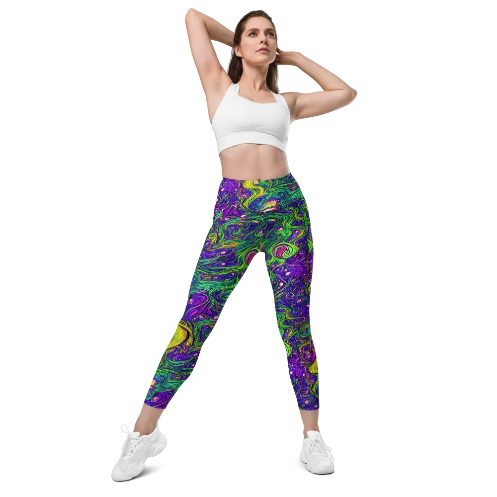Psychic River on Leggings with Pockets — Front
