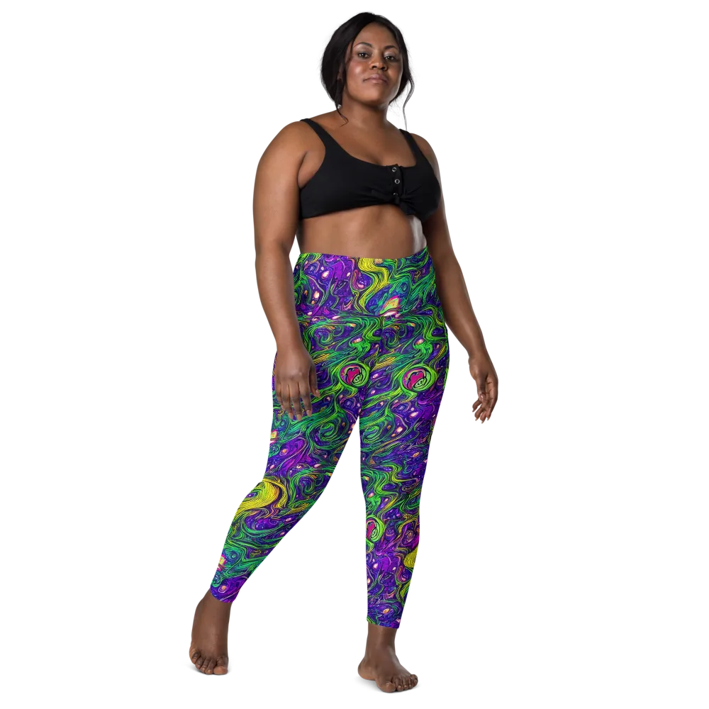 Psychic River on Leggings with Pockets — Front