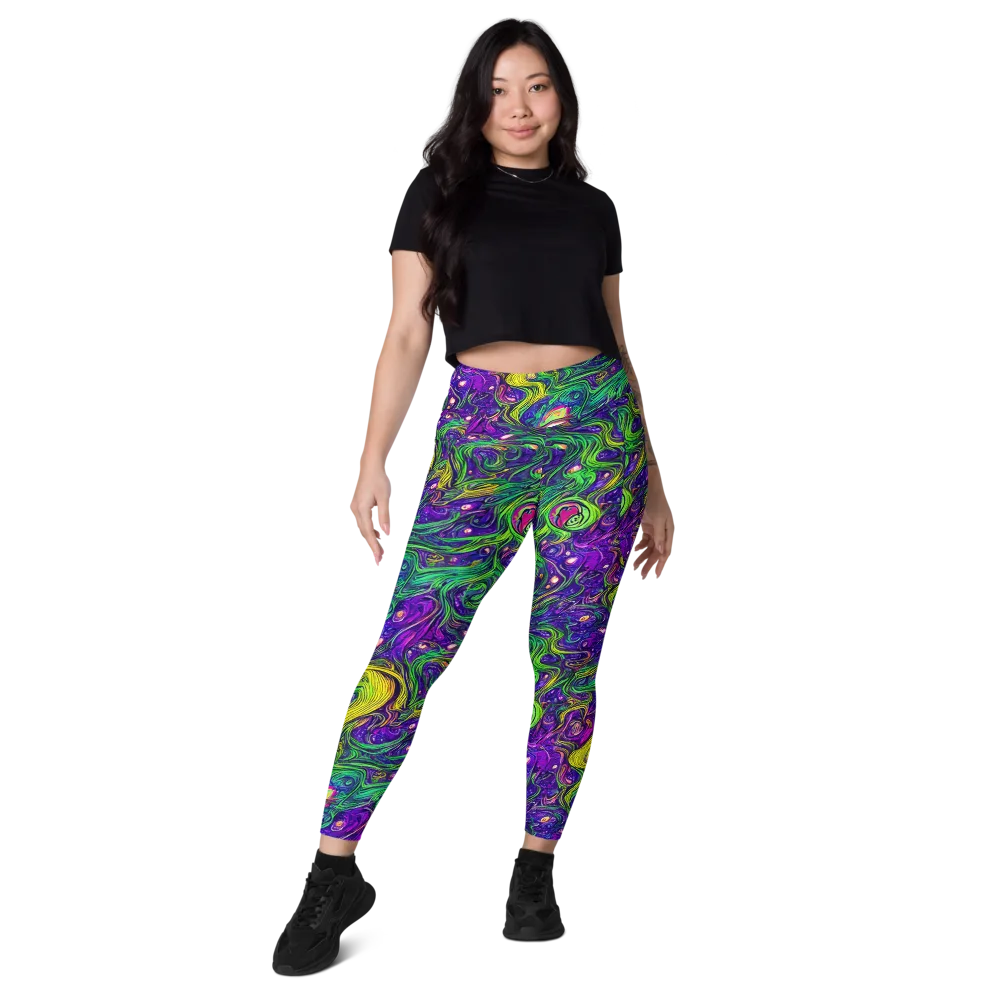 Psychic River on Leggings with Pockets — Front