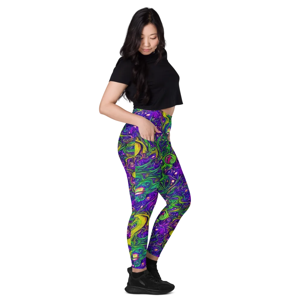 Psychic River on Leggings with Pockets — Right