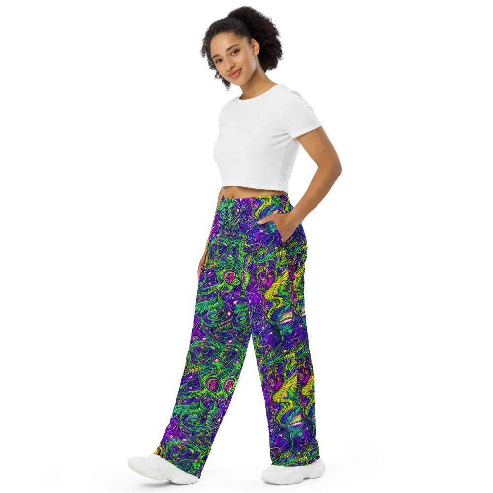 Psychic River on Wide-Leg Pants — Left Front