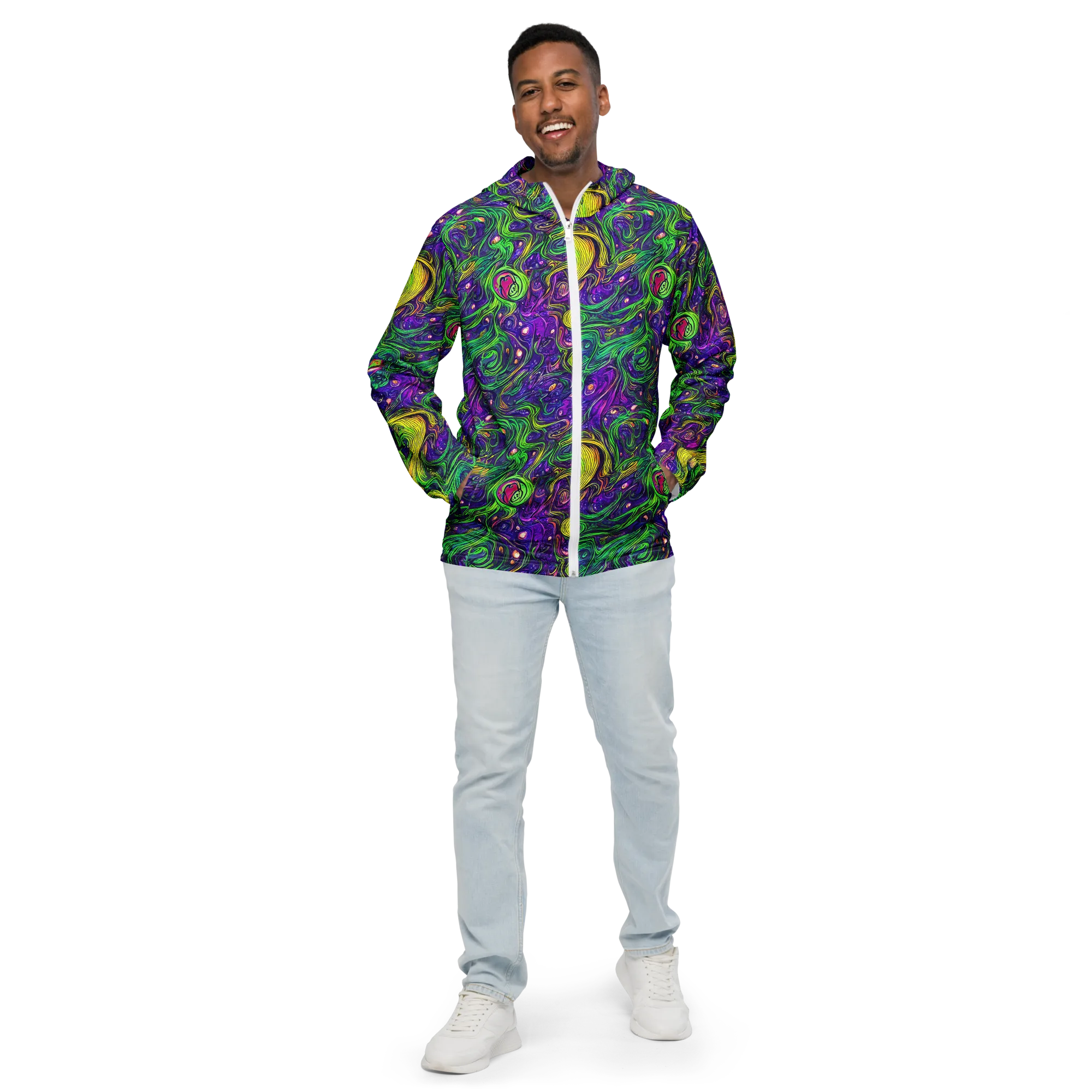 Psychic River on Men's Windbreaker — Front