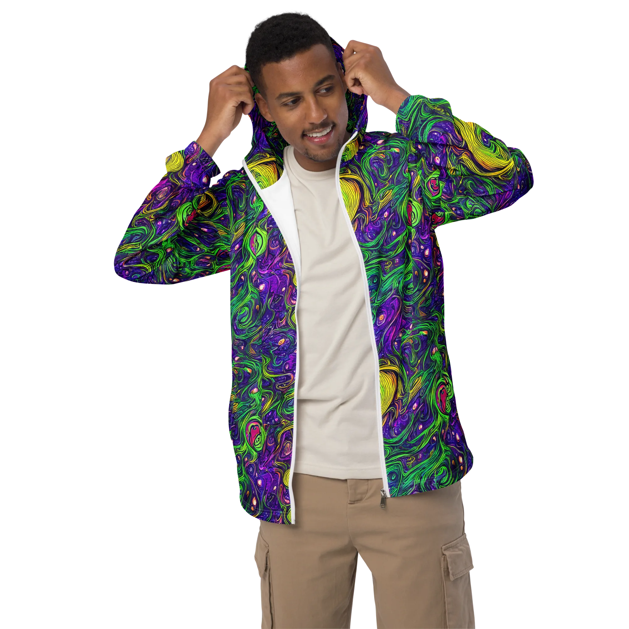 Psychic River on Men's Windbreaker — Front