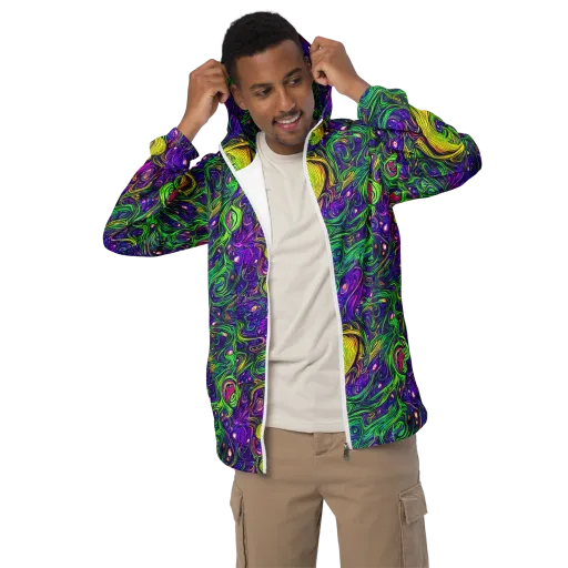 Psychic River on a Men's Windbreaker