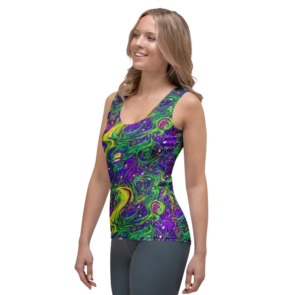 Psychic River on Women's Tank Top — Left Front
