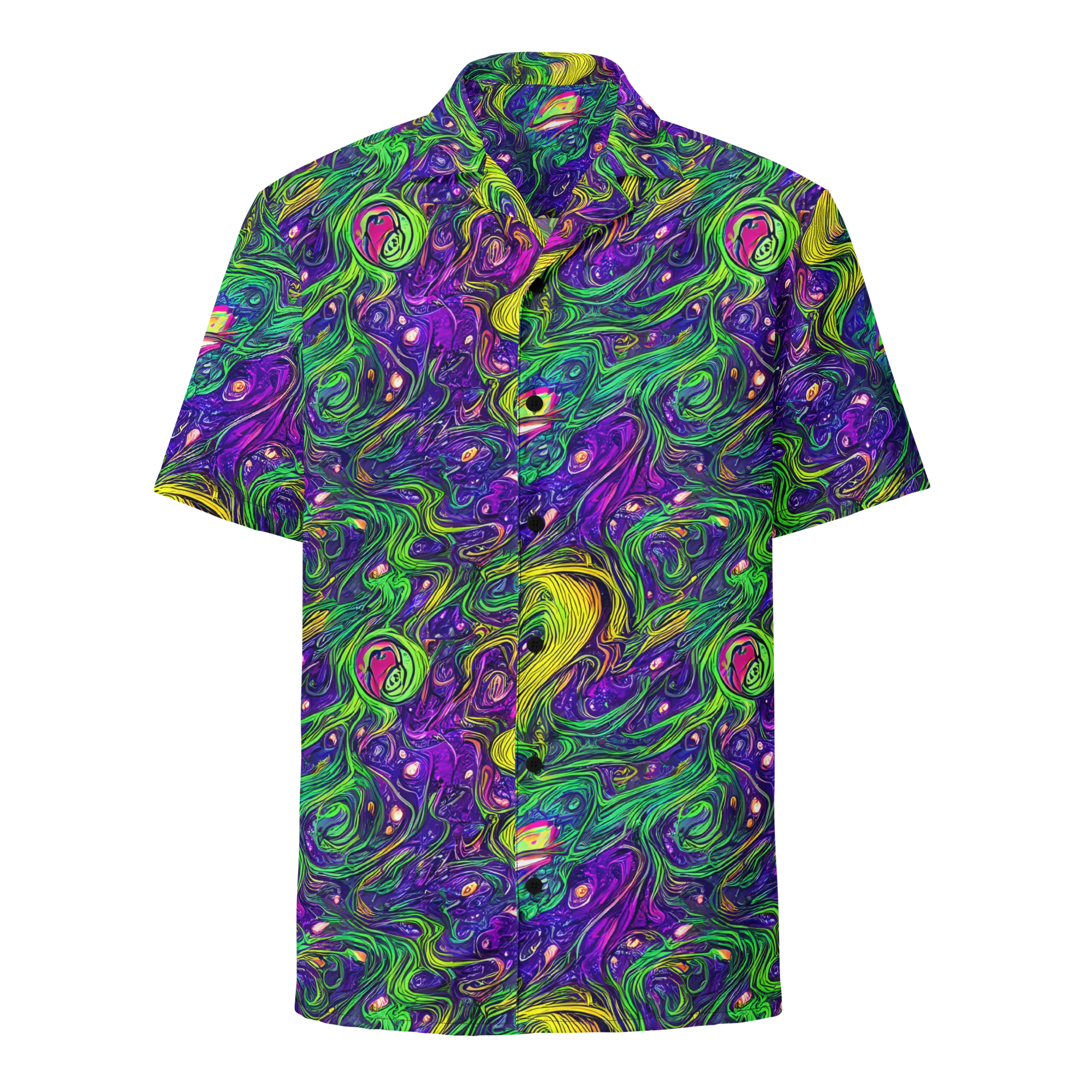 Psychic River on Button Shirt — Front