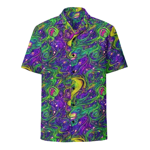 Psychic River on a Button Shirt