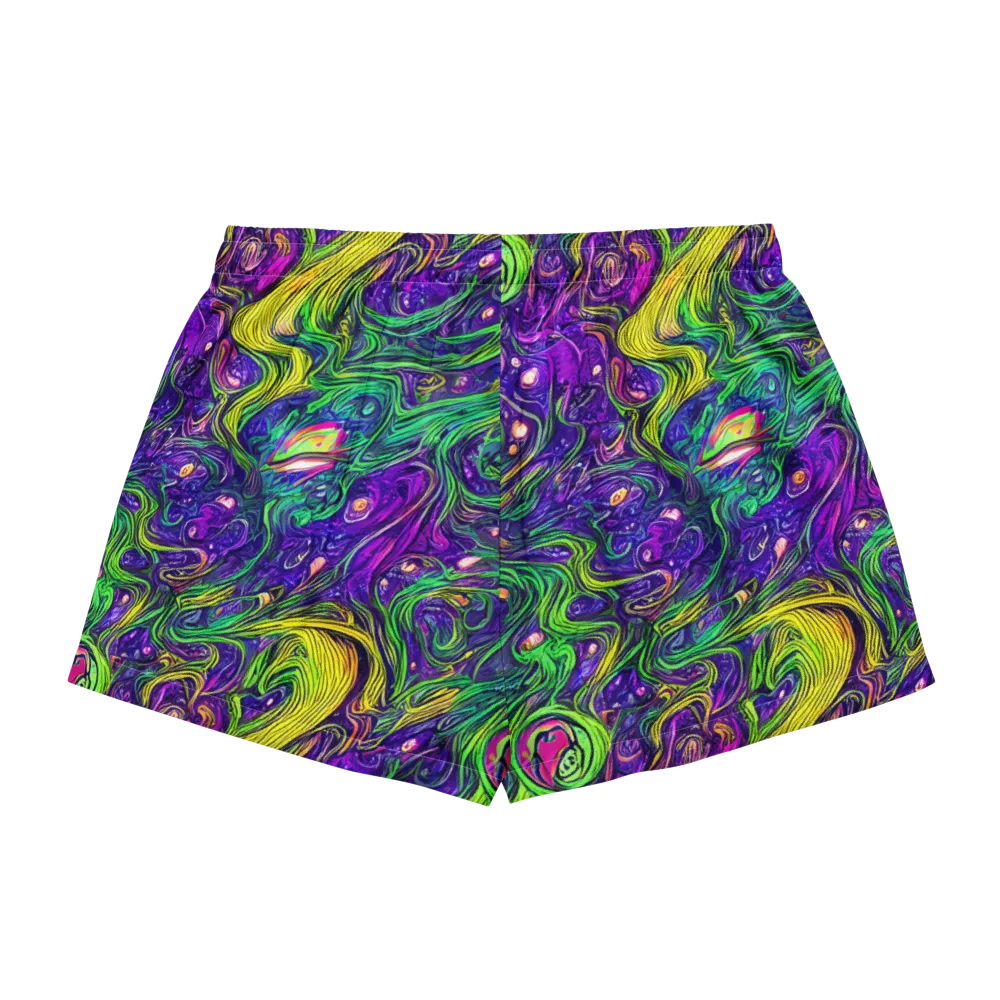 Psychic River on Women's Pajama Shorts — Back