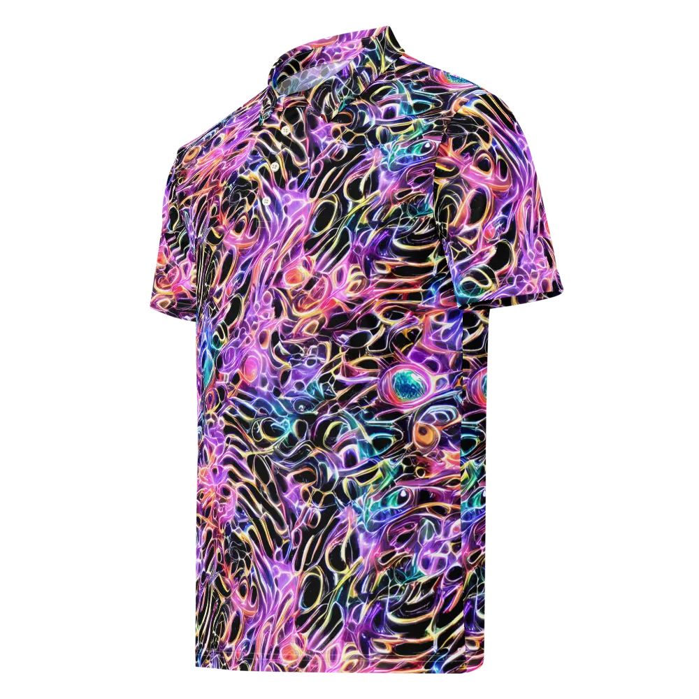 Afterglow Surge on Men's Slim Fit Polo Shirt — Left Front