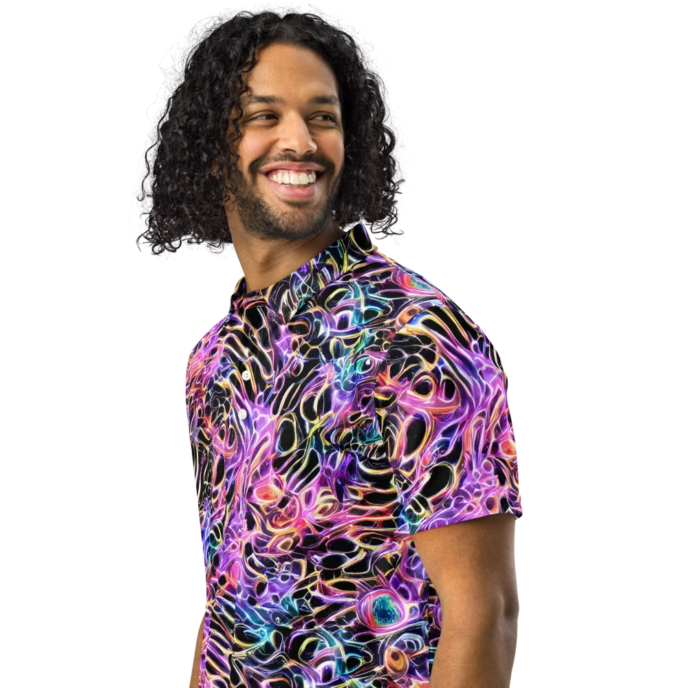 Afterglow Surge on Men's Slim Fit Polo Shirt — Left Front