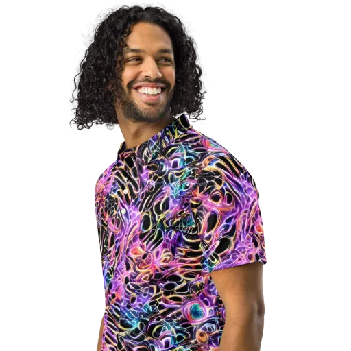 Afterglow Surge on a Men's Slim Fit Polo Shirt
