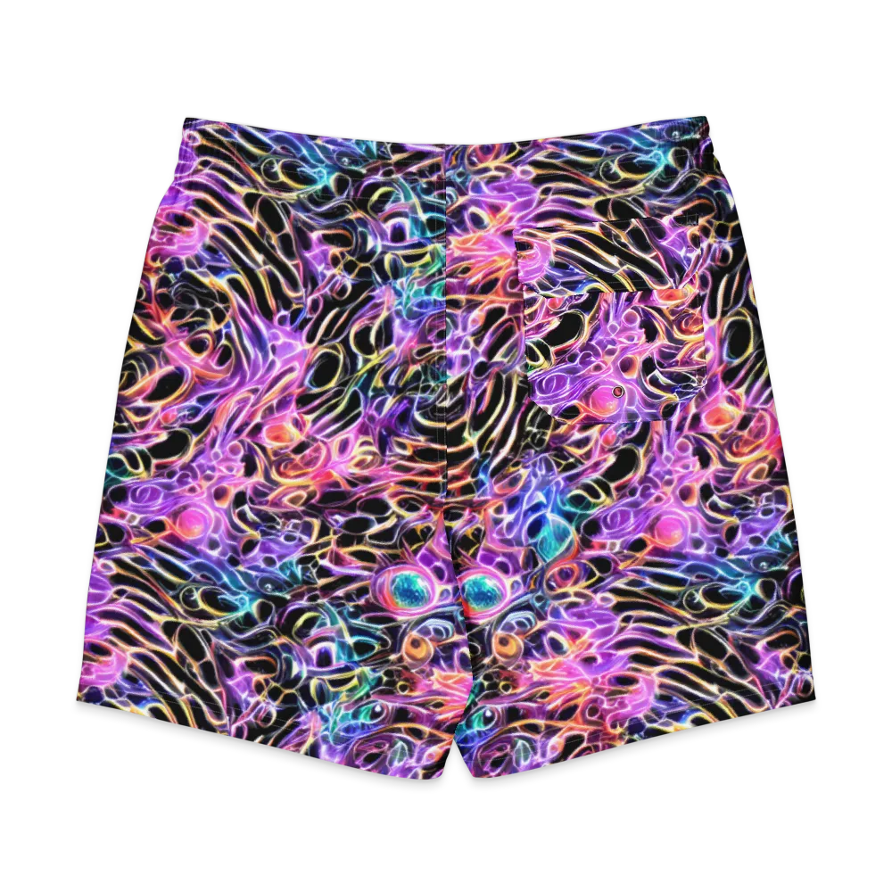 Afterglow Surge on Men's Board Shorts — Back