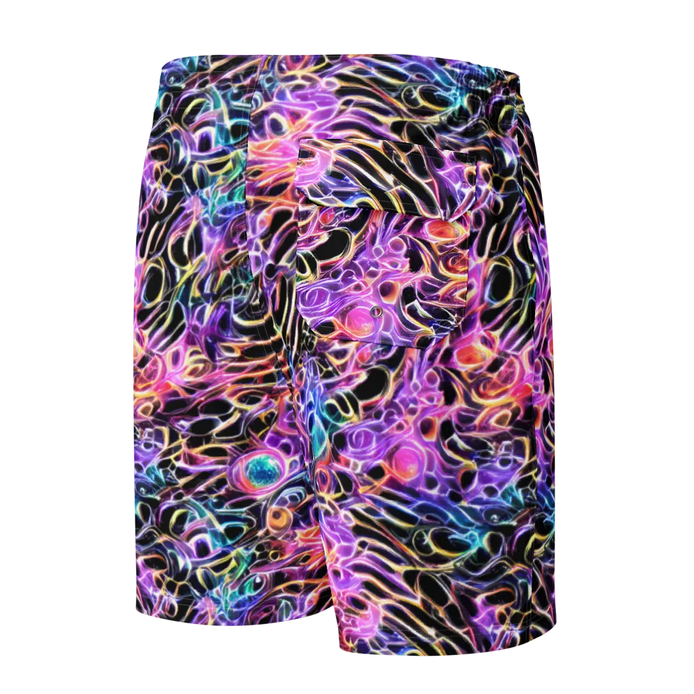 Afterglow Surge on Men's Board Shorts — Back