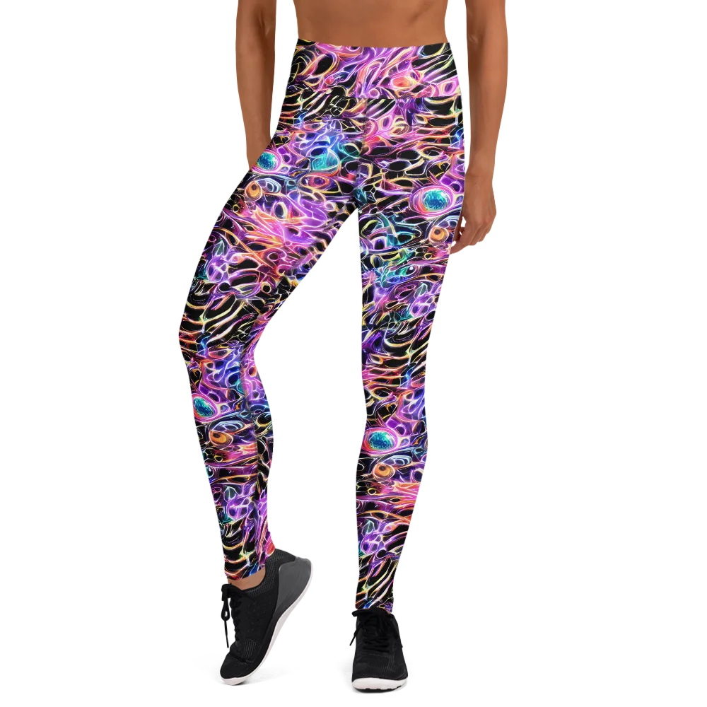 Afterglow Surge on Yoga Leggings — Front