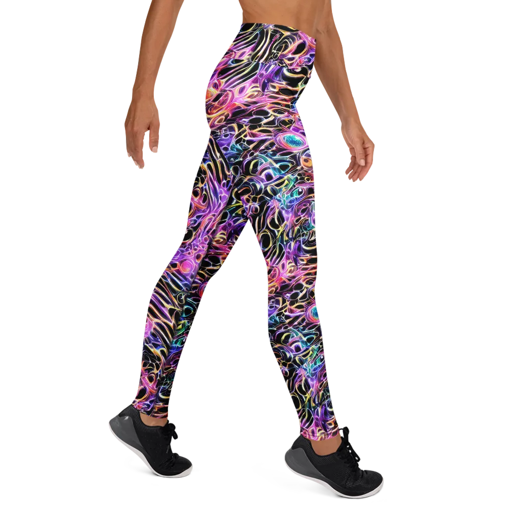 Afterglow Surge on Yoga Leggings — Right