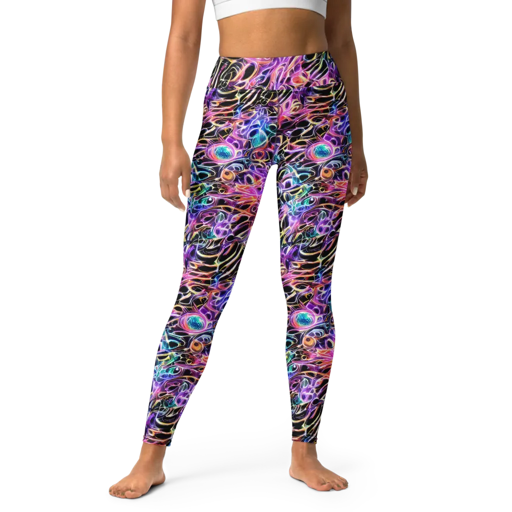 Afterglow Surge on Yoga Leggings — Front