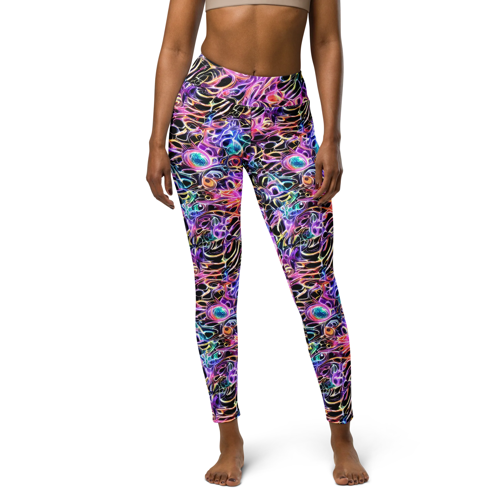 Afterglow Surge on Yoga Leggings — Front
