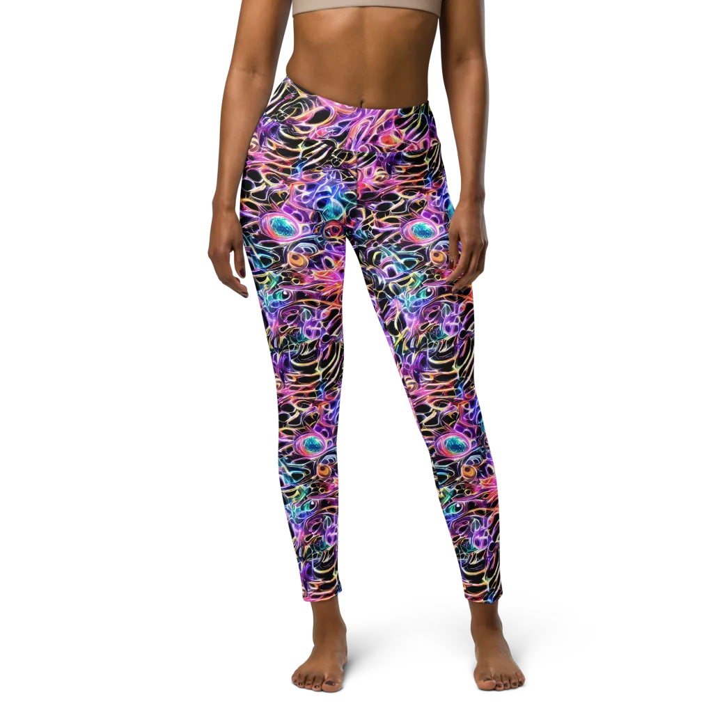 Afterglow Surge on Yoga Leggings — Front