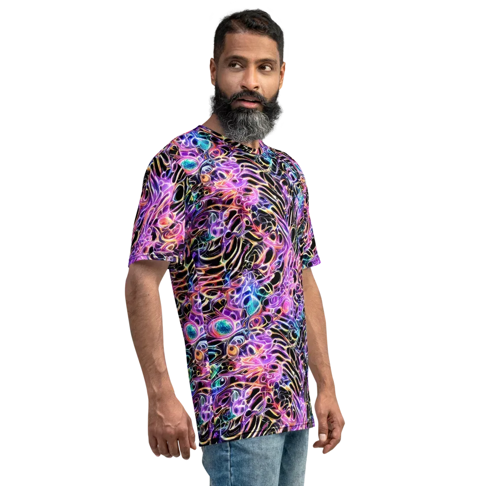 Afterglow Surge on Men's Crew Neck T-Shirt — Right