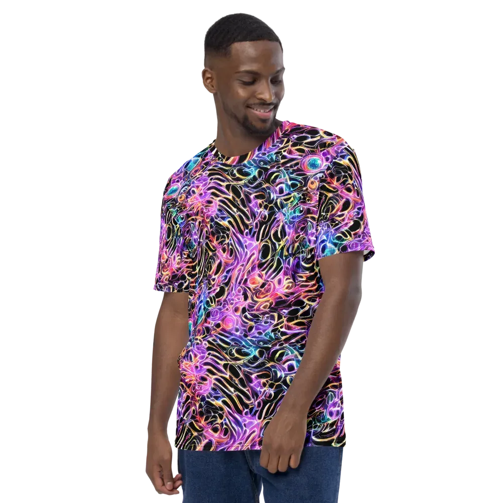 Afterglow Surge on Men's Crew Neck T-Shirt — Left