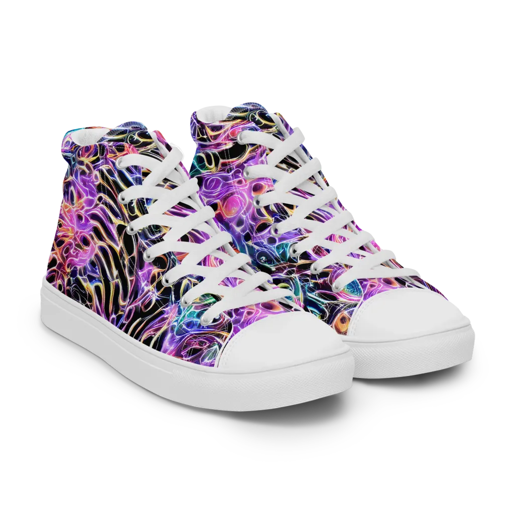 Afterglow Surge on Men's High Top Canvas Shoes — Right Front