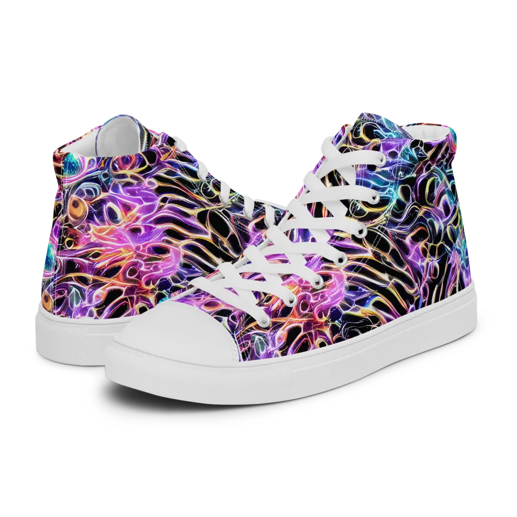 Afterglow Surge on Men's High Top Canvas Shoes — Left