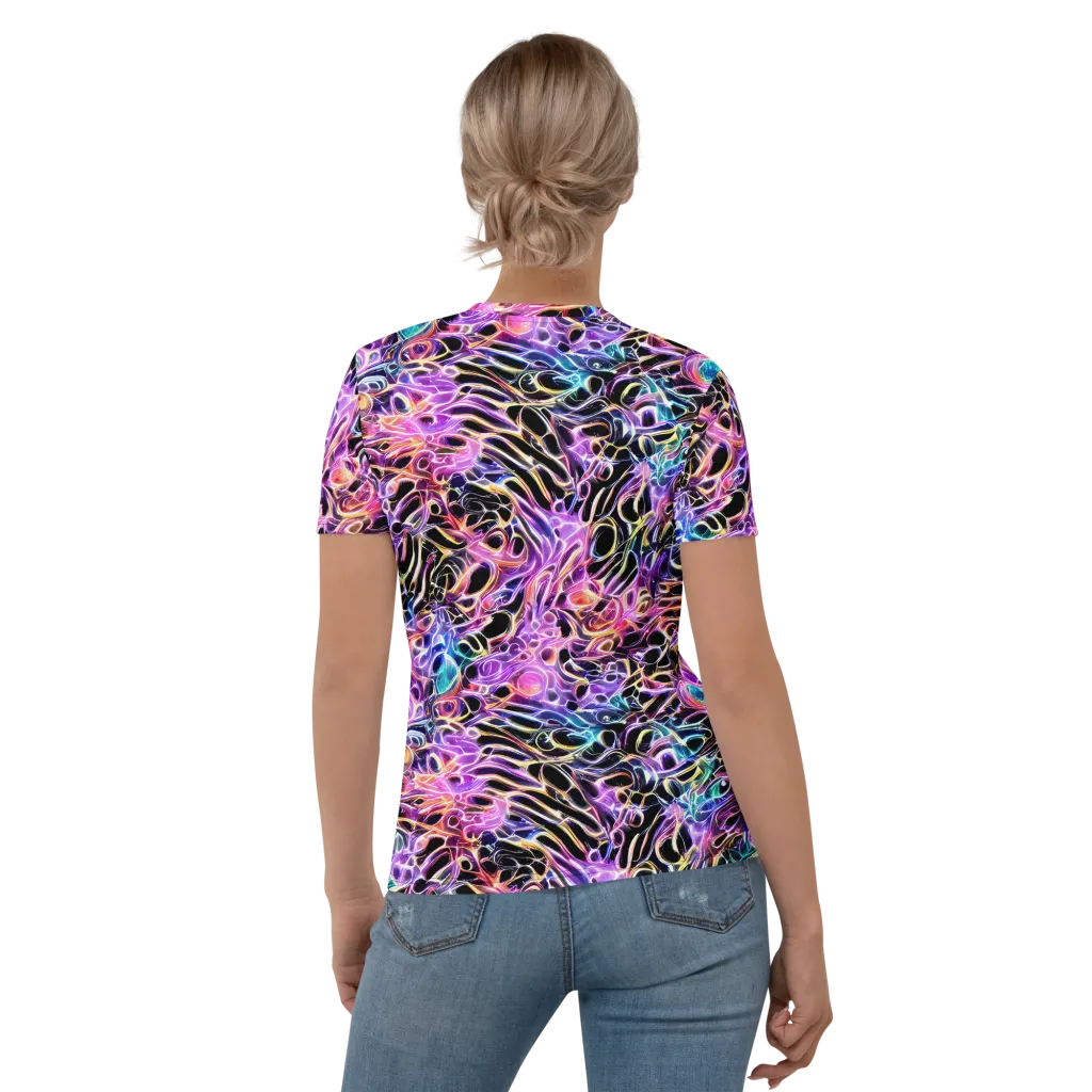 Afterglow Surge on Women's Crew Neck T-Shirt — Back