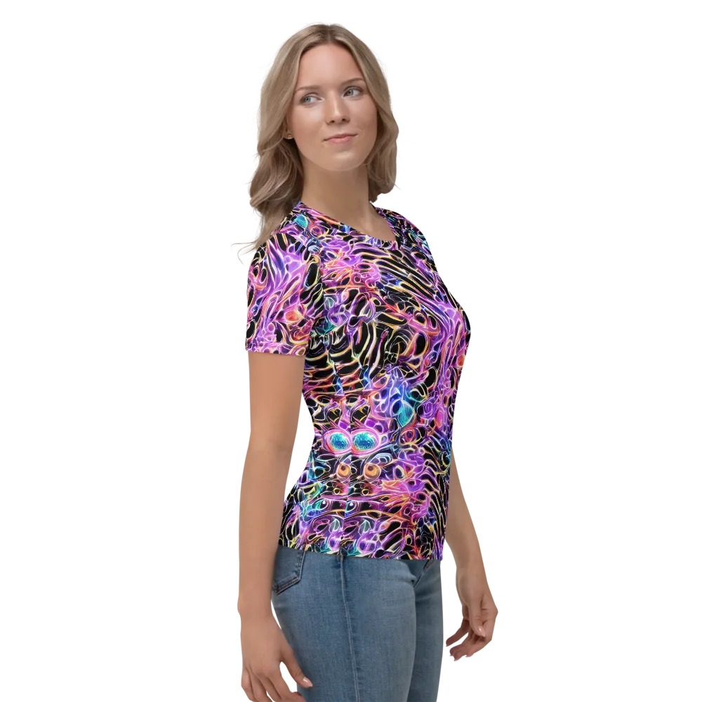 Afterglow Surge on Women's Crew Neck T-Shirt — Right