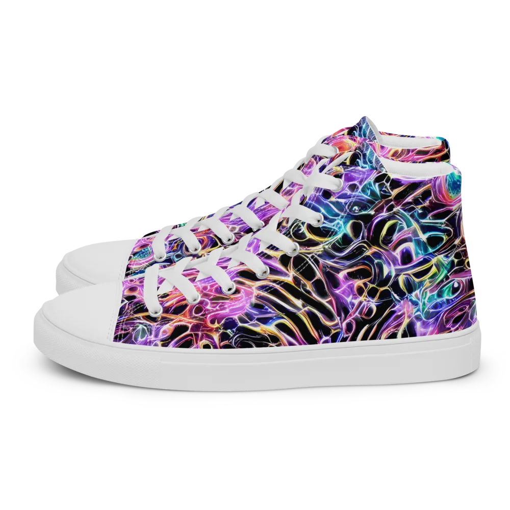 Afterglow Surge on Women's High Top Canvas Shoes — Left