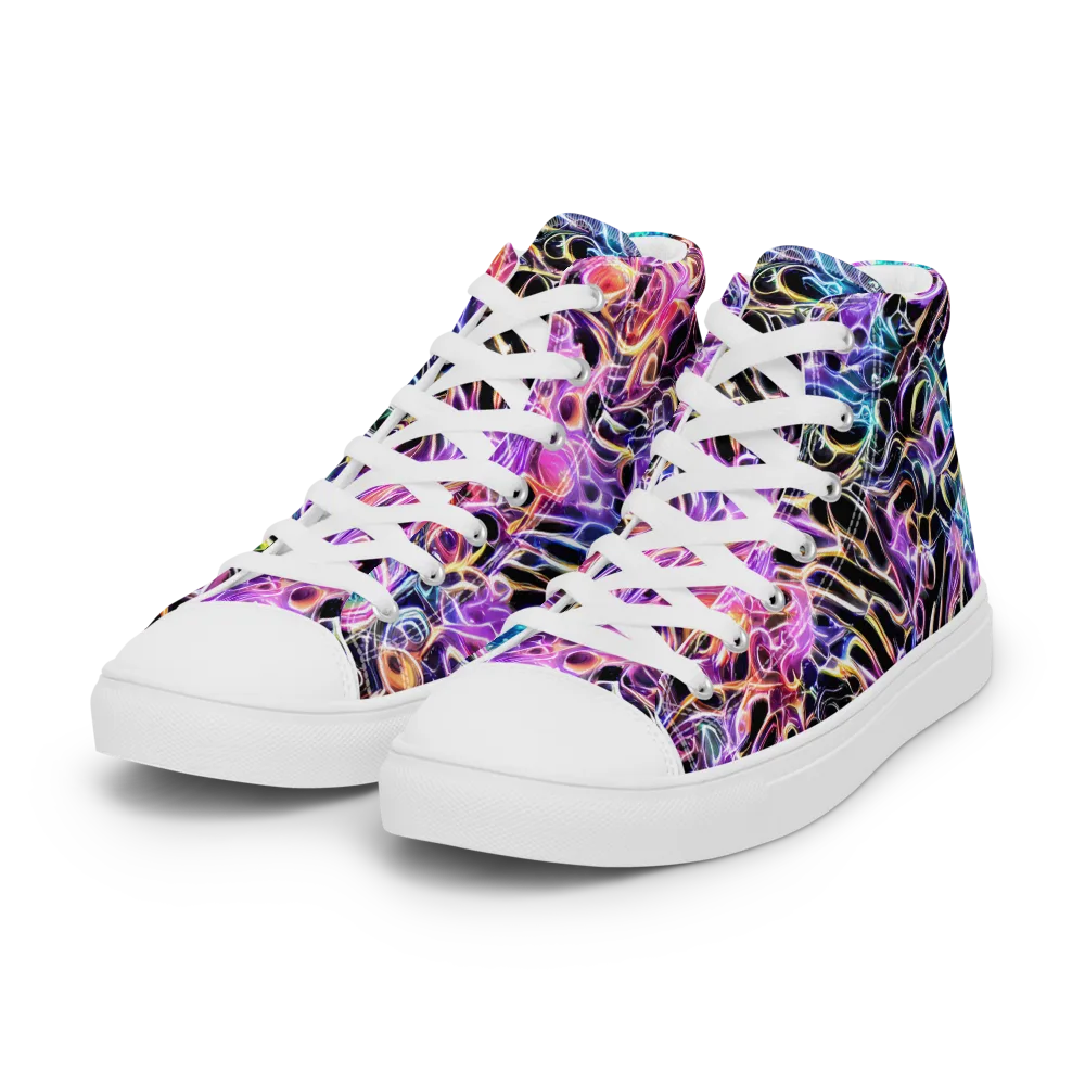 Afterglow Surge on Women's High Top Canvas Shoes — Left Front