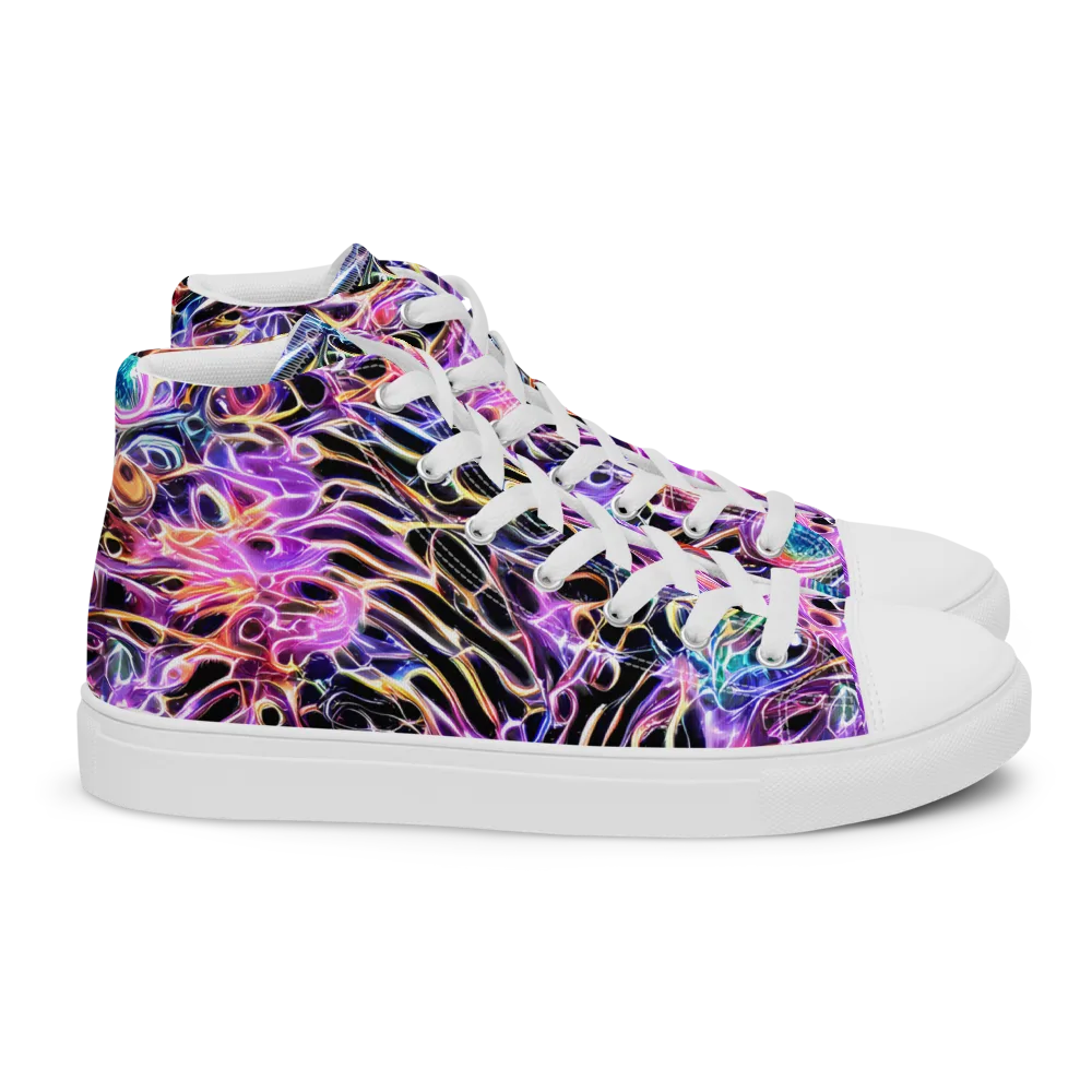 Afterglow Surge on Women's High Top Canvas Shoes — Right