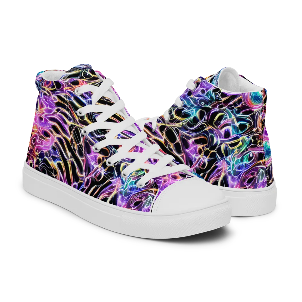 Afterglow Surge on Women's High Top Canvas Shoes — Right