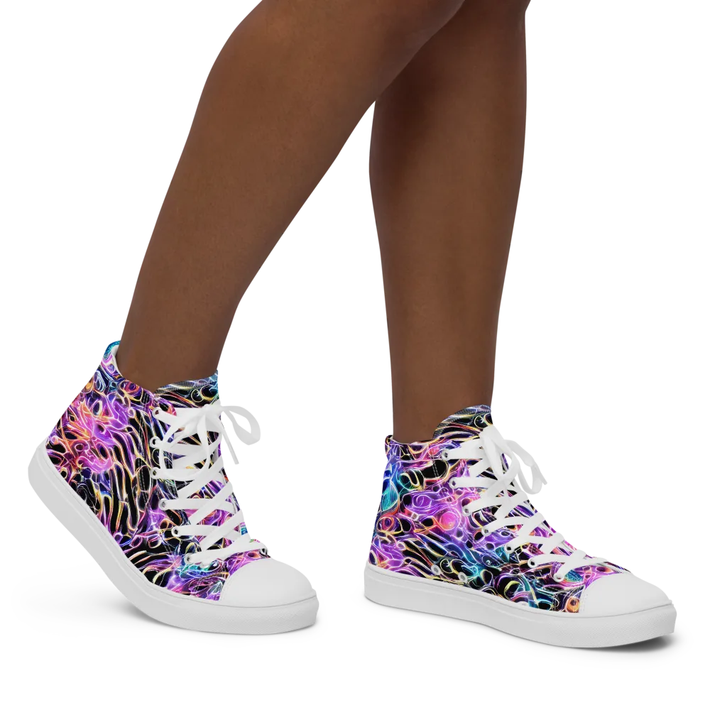 Afterglow Surge on Women's High Top Canvas Shoes — Right