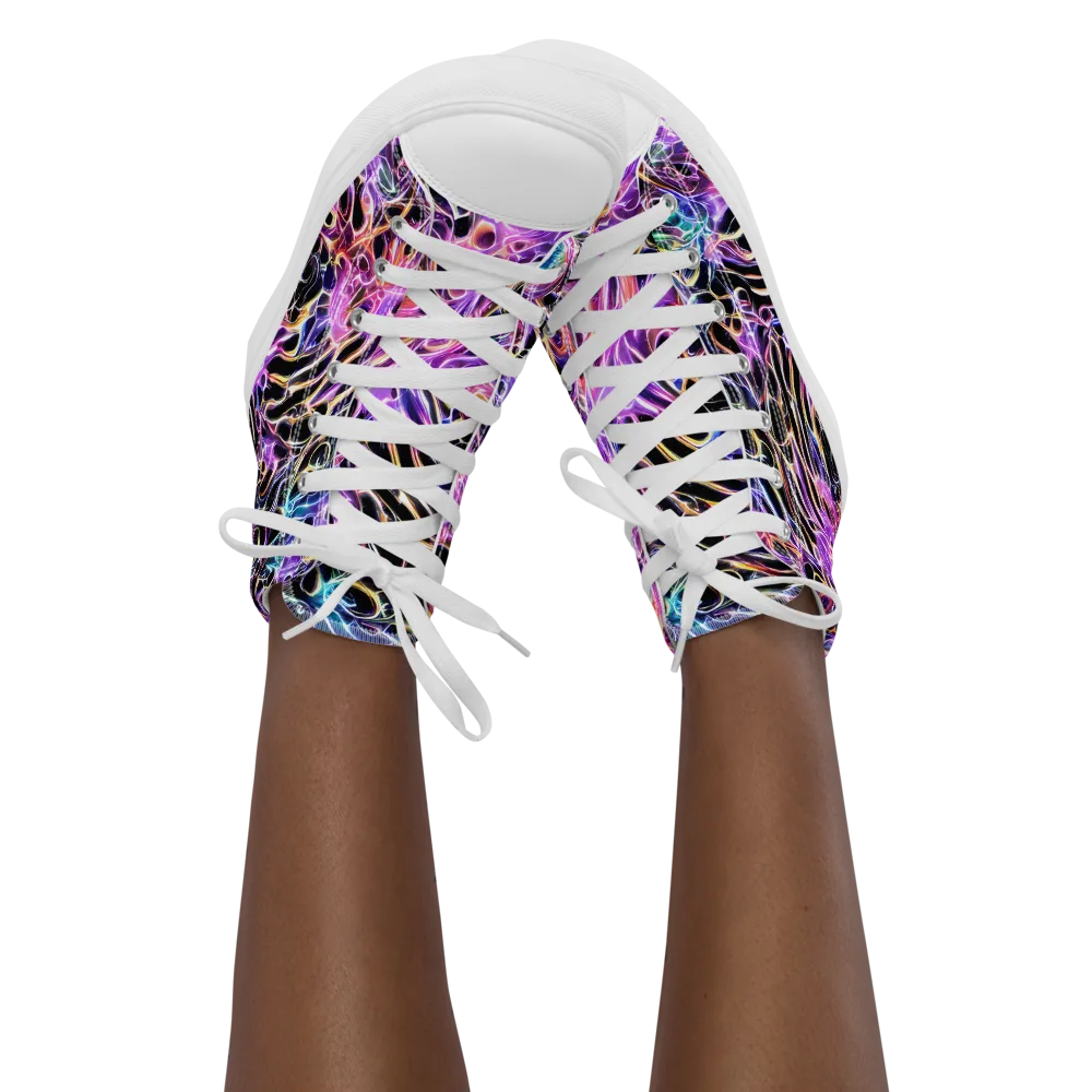 Afterglow Surge on Women's High Top Canvas Shoes — Front