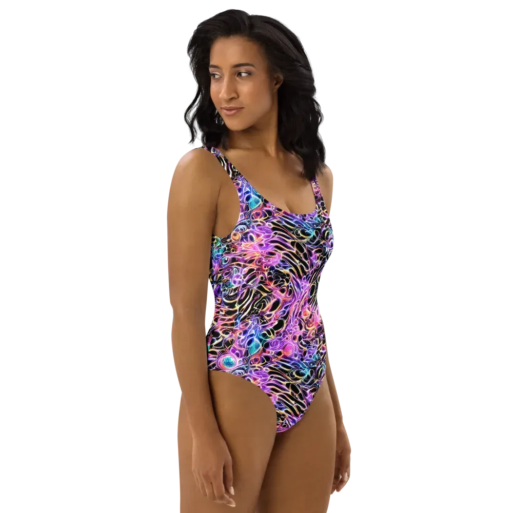 Afterglow Surge on One-Piece Swimsuit — Right