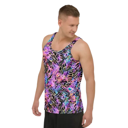 Afterglow Surge on a Men's Tank Top