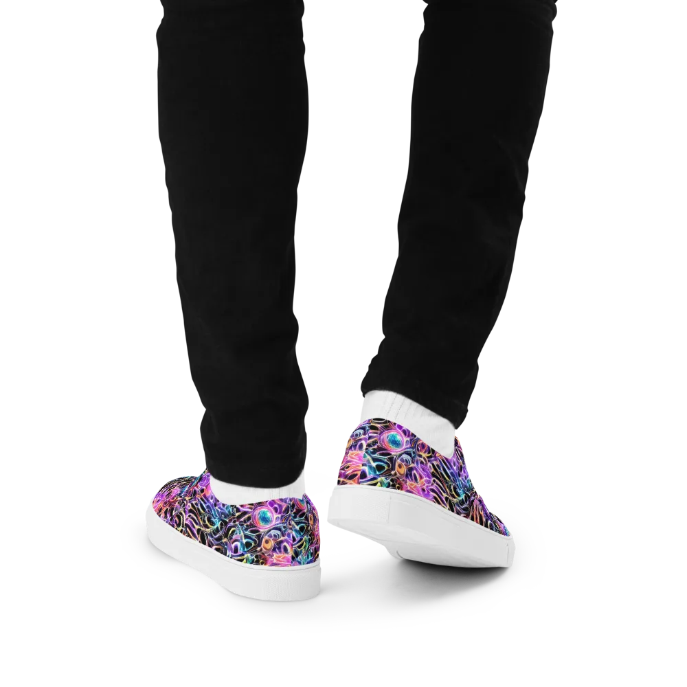 Afterglow Surge on Men's Lace-Up Canvas Shoes — Back