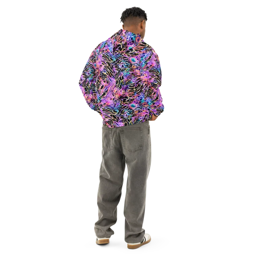Afterglow Surge on Cotton Hoodie — Back