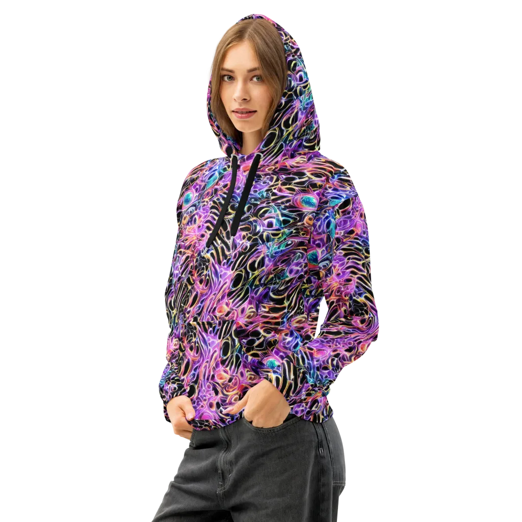 Afterglow Surge on Cotton Hoodie — Left Front